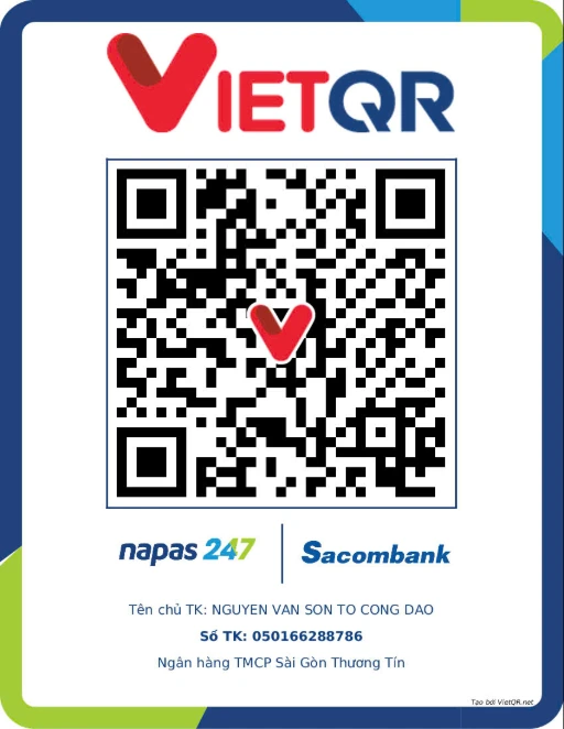 QR Tài khoản Sinh Hoạt và Khóa tu